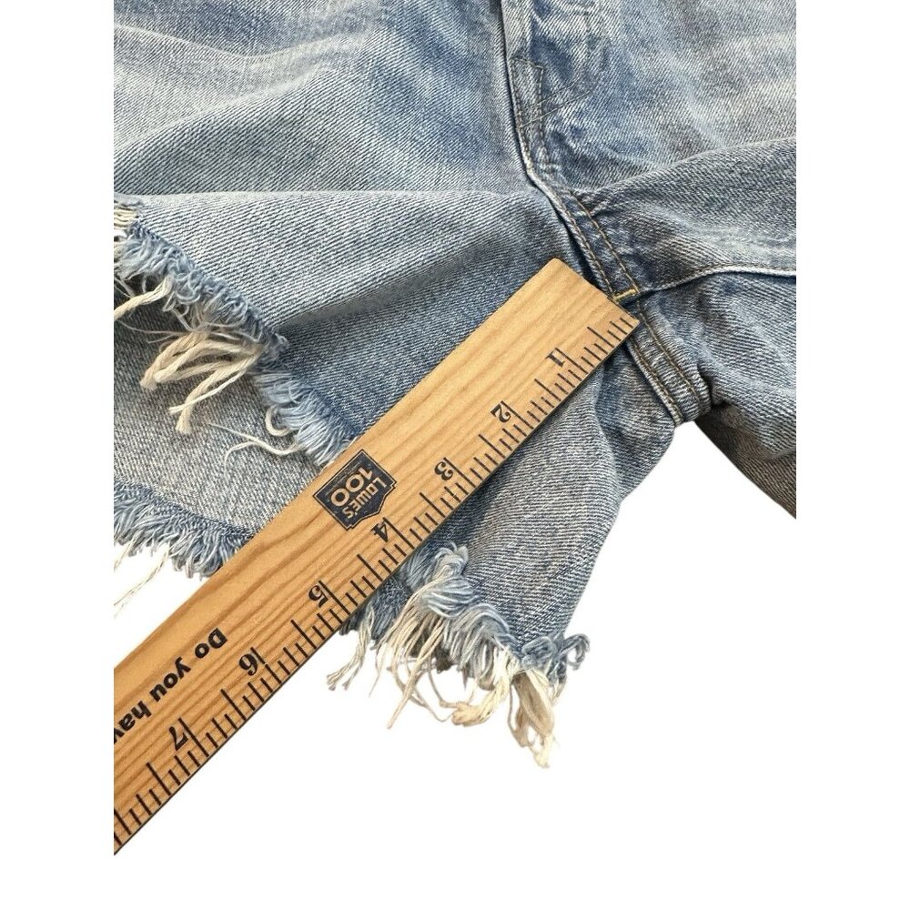 AE77 The Classic Cut Off Jean Shorts Size 31 NWT $148 Premium Denim - Picture 8 of 8
